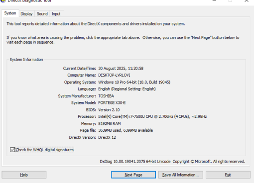 TOSHIBA Portege X30-E Core i7 Gen 7 RAM 8GB SSD 128GB - Image 16