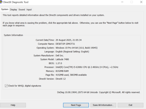 DELL Latitude 7480 Core i5 Gen 6 RAM 8GB SSD 128GB - Image 8