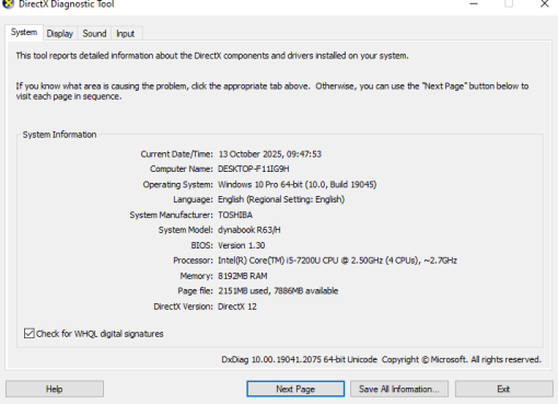 Toshiba DynaBook R63/H Core i5 Gen 7 RAM 8GB SSD 128GB - Image 9