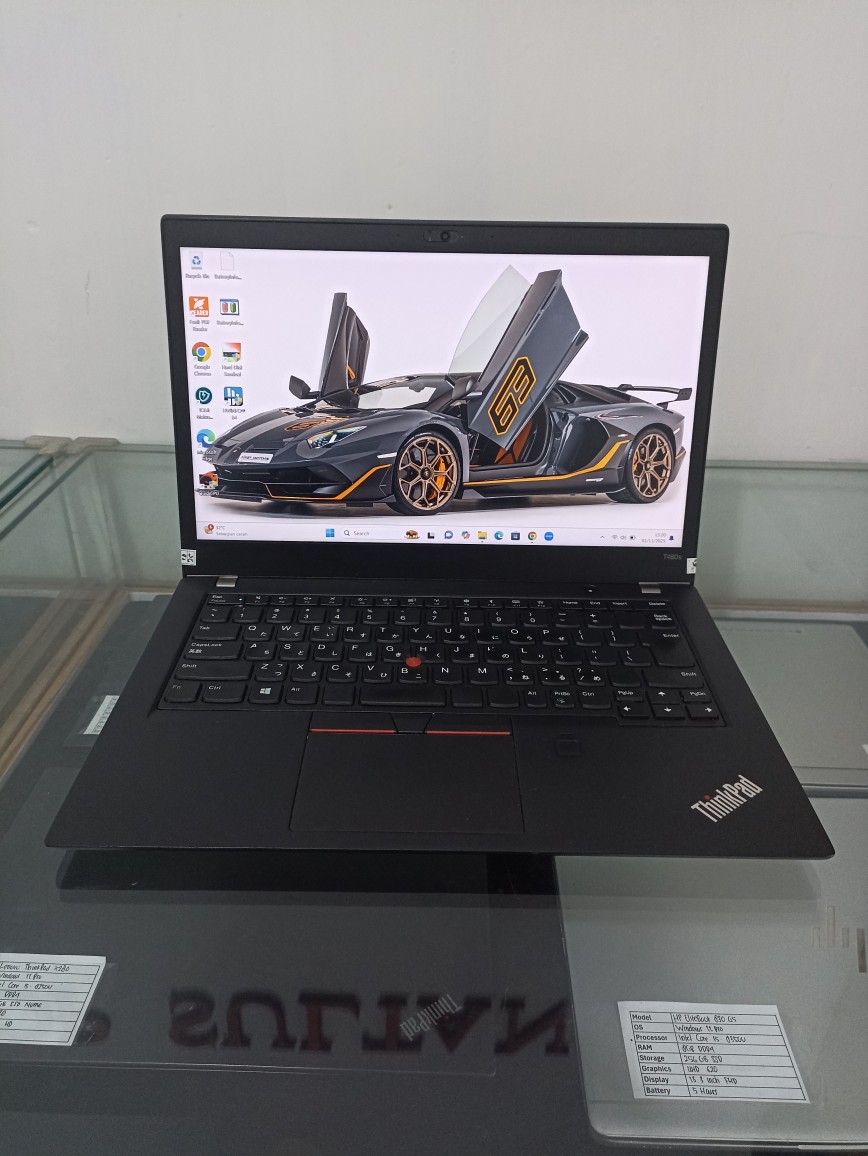 Lenovo ThinkPad T480s Core i5 Gen 8 RAM 8GB SSD 256GB NVMe