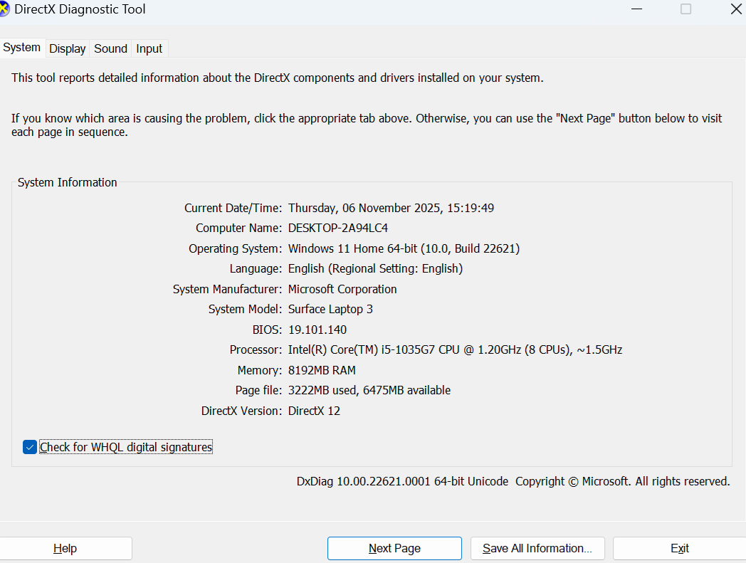Microsoft Surface Laptop 3 Intel Core i5 Gen 10 RAM 8GB SSD 128GB NVMe - Image 9
