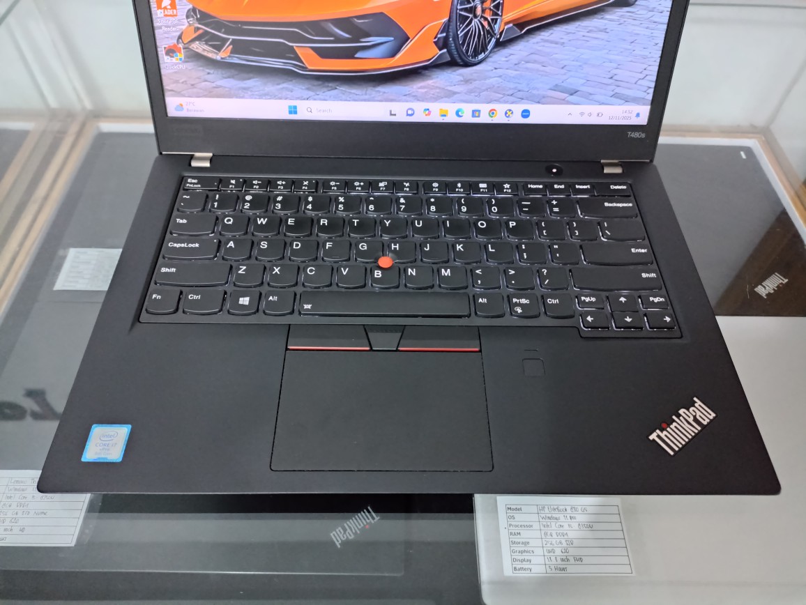 Lenovo ThinkPad T480s Core i7 Gen 8 RAM 16GB SSD 256GB NVMe - Image 6