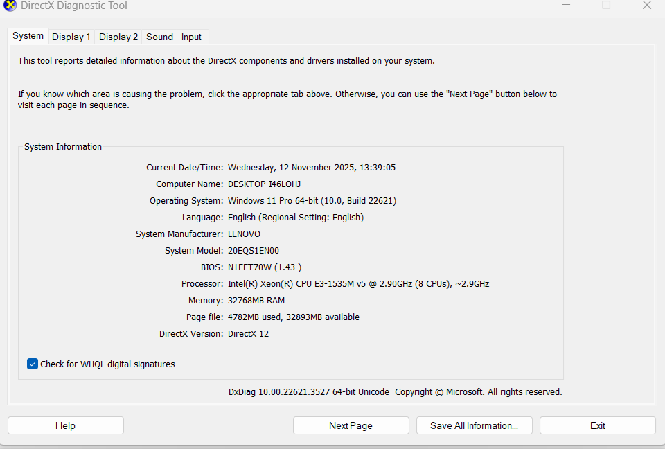 Lenovo ThinkPad P50 Intel Xeon E3-1535M RAM 32GB Dual Storage Nvidia Quadro M2000M - Image 7