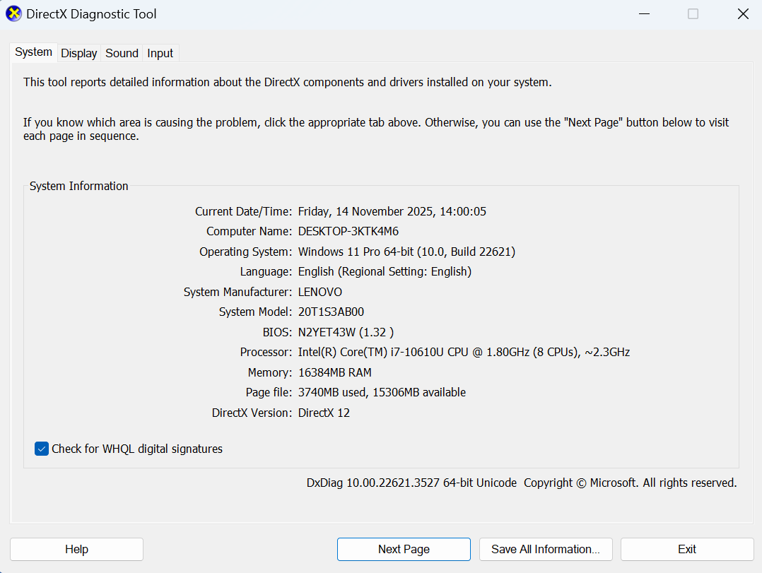 Lenovo ThinkPad T14s Core i7 Gen 10 RAM 16GB SSD 256GB NVMe Touchscreen - Image 7