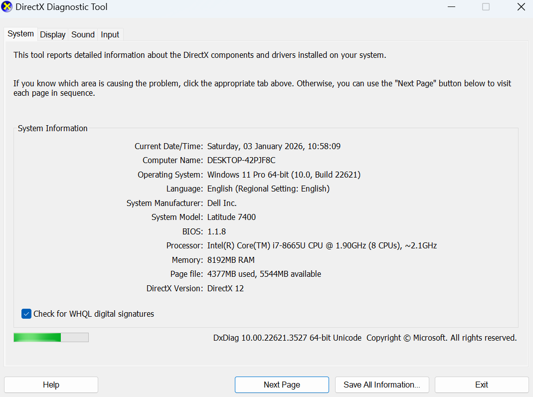 DELL Latitude 7400 Intel Core i7 Gen 8 RAM 8GB SSD 128GB Nvme Touchscreen - Image 10