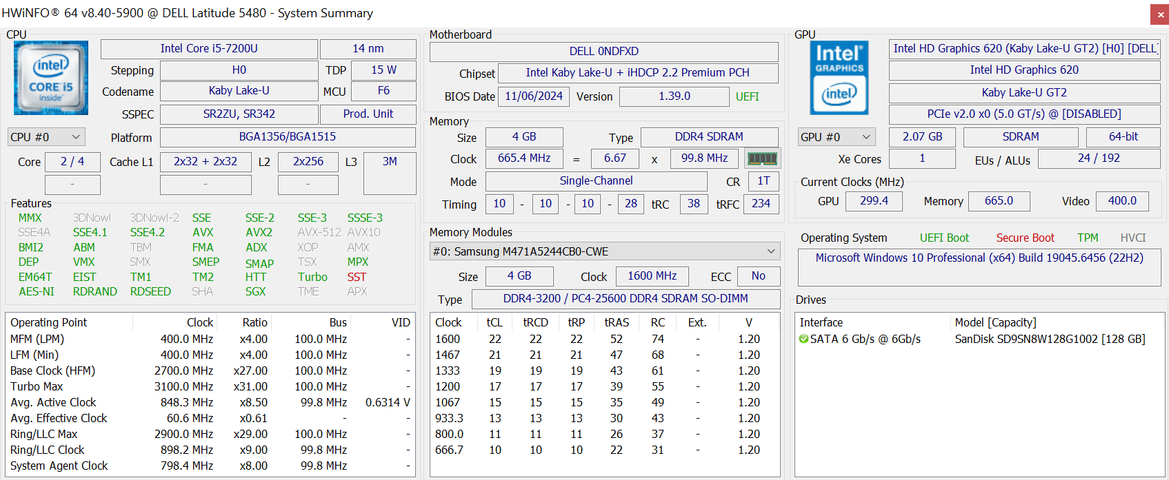 DELL Latitude 5480 Intel Core i5 Gen 7 RAM 4GB SSD 128GB - Image 9